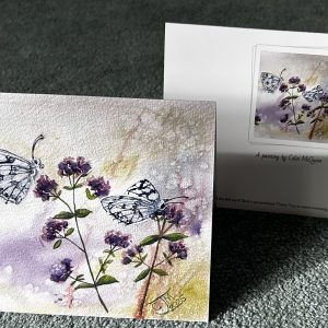 No. 6 – Marbled White Butterflies on Marjoram Card